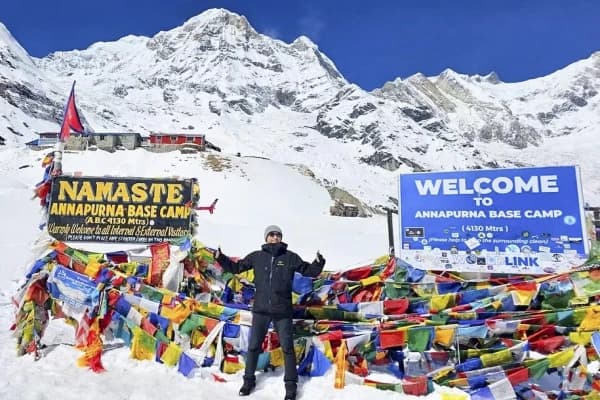 annapurna base camp trekking in winter