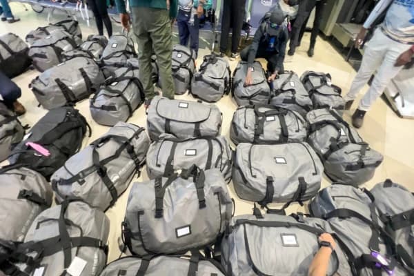 Duffel bag for trekking