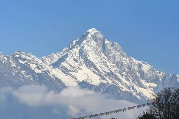 everest base camp after devastating flash flood