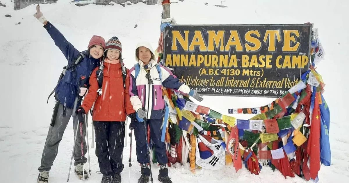 annapurna base camp trekking in winter