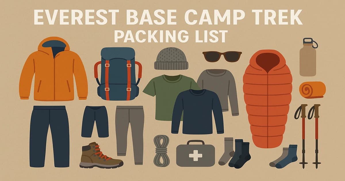 Everest Base Camp Trek Packing List