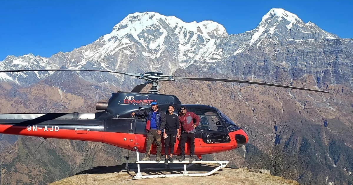 trekking to mardi himal in winter
