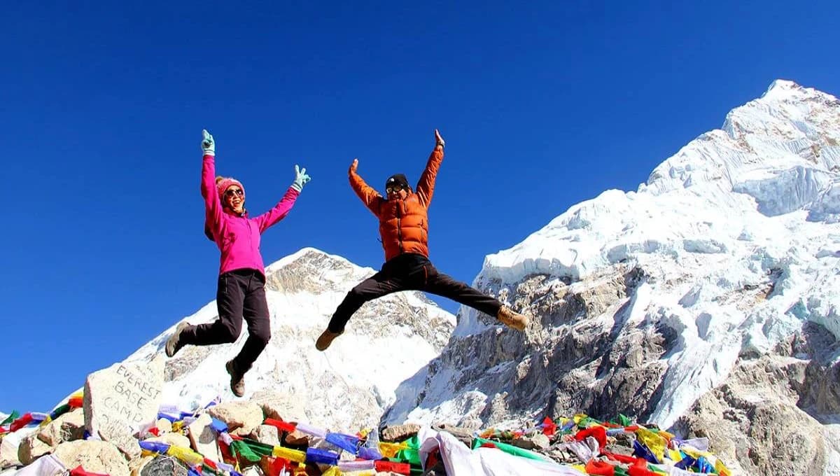 Dancing around Everest Base Camp Trek